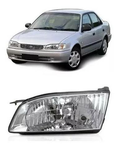 Farol Cromado Toyora Corolla 1998 1999 2000 01 2002 Esquerdo