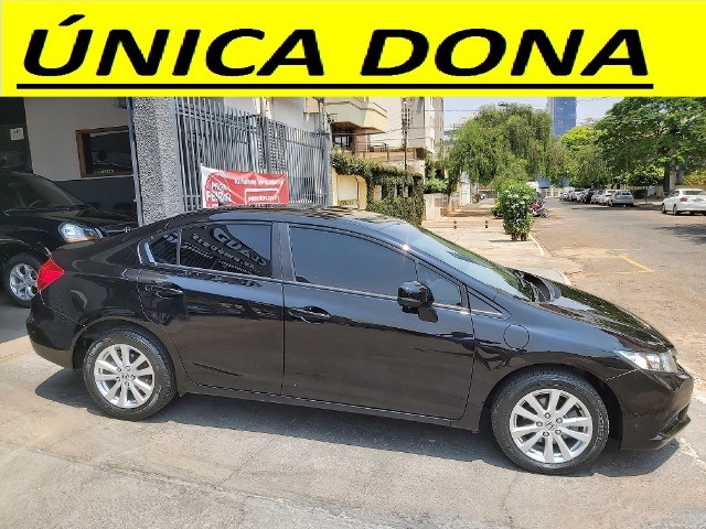 CIVIC LXS 1.8 FLEX 12/12 COMPLETO, AUTOMÁTICO, ABS, AIR BAG, 1ª DONA