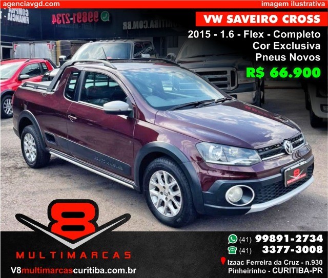 VW SAVEIRO CROSS 1.6 MSI COMPLETA PNEUS NOVOS BORDO