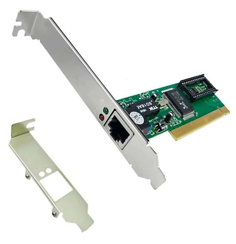 Placa De Rede Pci Lan Ethernet Rj45 10/100 Mbps Low Profile