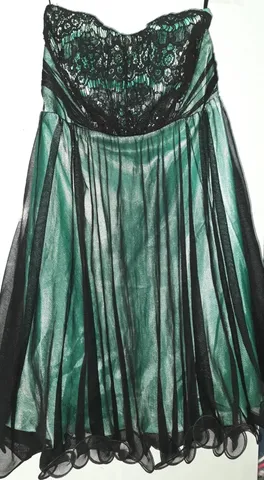 Vestido de Festa Solezia Verde e Preto