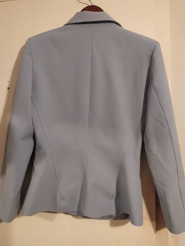 Blazer azul claro M - Foto 4