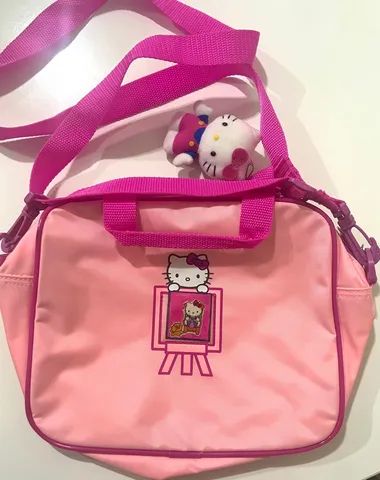 Bolsa infantil Hello Kitty praticamente nova - Foto 4