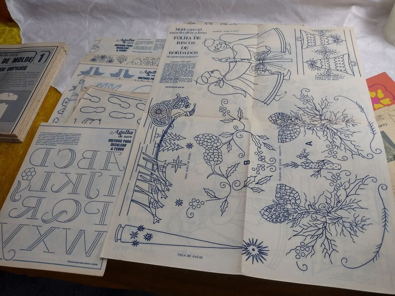 Lote Folha molde agulha de ouro  - Foto 3