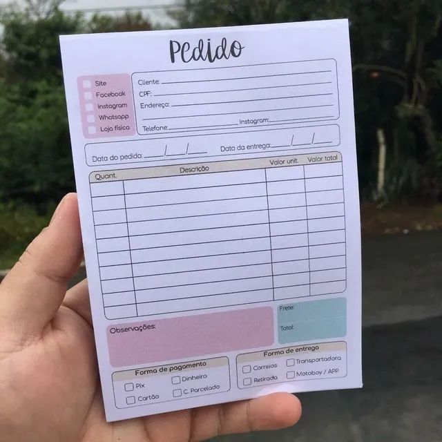 Bloco de pedido (personalizado) - Foto 3