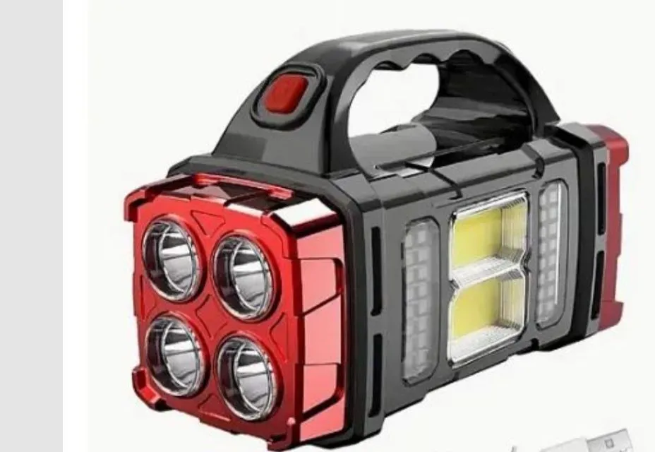Lanterna de Led. Recarregável USB e Solar