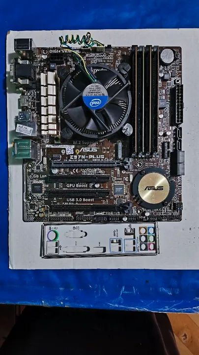 KIT PLACA MÃE ASUS Z97M-PLUS/BR i5 4590 16GB SOMENTE VENDA  - Foto 2