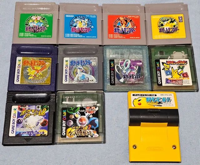 Coleção 11 jogos pokemon para game boy ler descrição