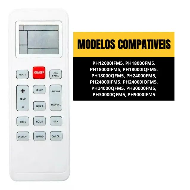 Controle Remoto Para Ar Split Condicionado Philco - Foto 2