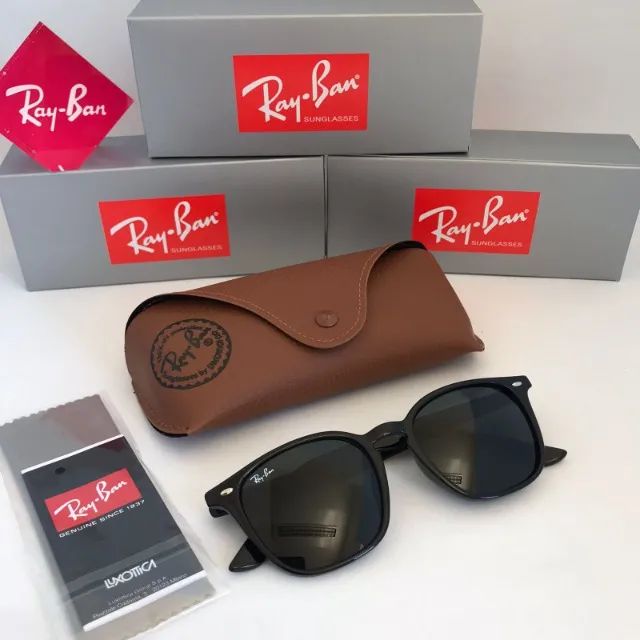 Óculos Ray ban RB4258 Black lentes de cristal  - Foto 2