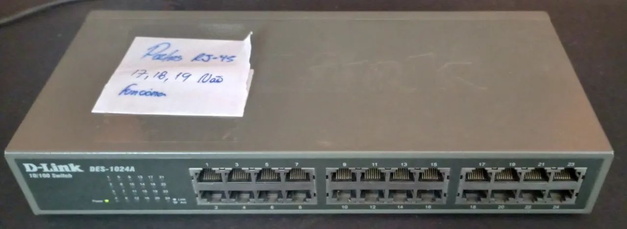 Switch D-link Des-1024A Fast Ethernet 24 Portas