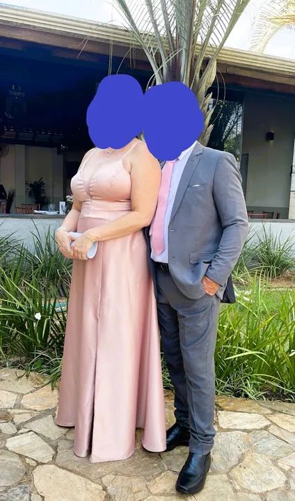 Vestido Rosê tamanho 44