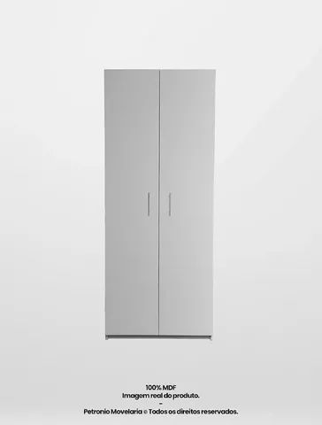 armario dispensa 80cm duas portas e prateleiras  