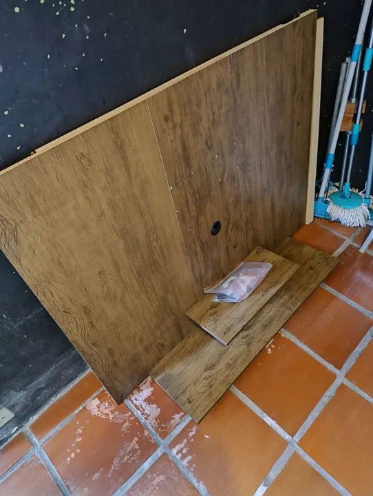 Rack de TV em madeira - 2 prateleiras - Foto 3