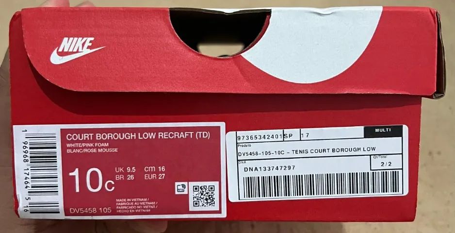 Tênis Nike Court Borough Low Recraft TD 100% Original - Foto 2