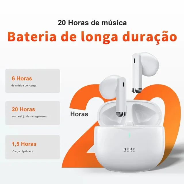 Fone Bluetooth QERE E28 TWS COM CANCELAMENTO DE RUÍDOS - Foto 5