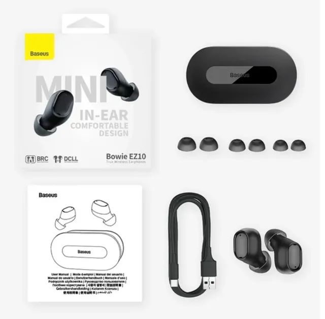 FONE SEM FIO !  BASEUS EZ10 ! QUALIDADE SUPERIOR !  - Foto 6