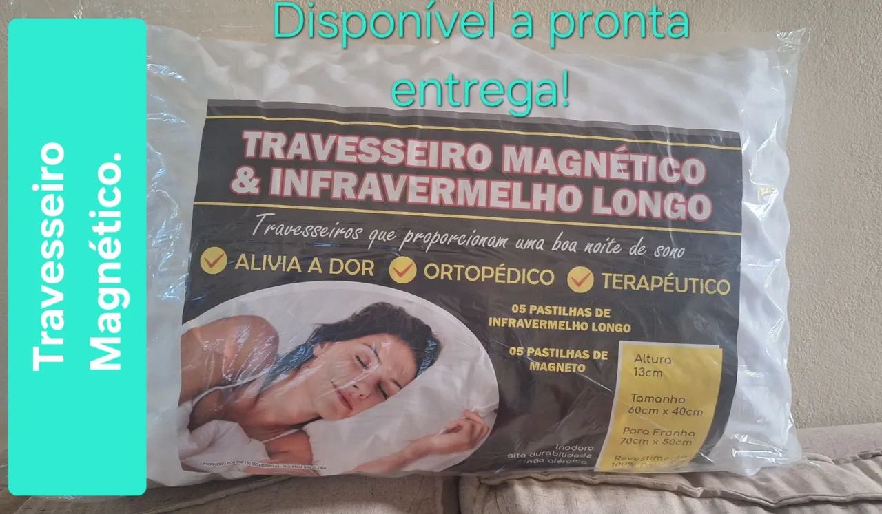 Travesseiro Magnético e Infravermelho Longo - Novo