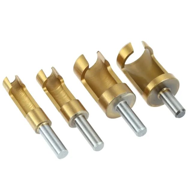 Cortador de Cavilha Broca Perfect Hole Kit 4 Peças Titanium - Foto 2