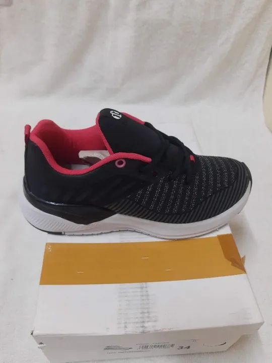 Tênis Adulto Fem | Marca It Shoes | Modelo Esporte Amortecedor Gel Academia Conforto  N°34 - Foto 3