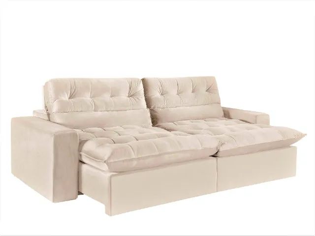sala sofa retratil e reclinavel de 290 cm 6 lugares 