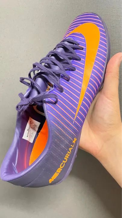 Chuteira Society Nike Mercurial X Victory Vi Cor: ROXO/LAR