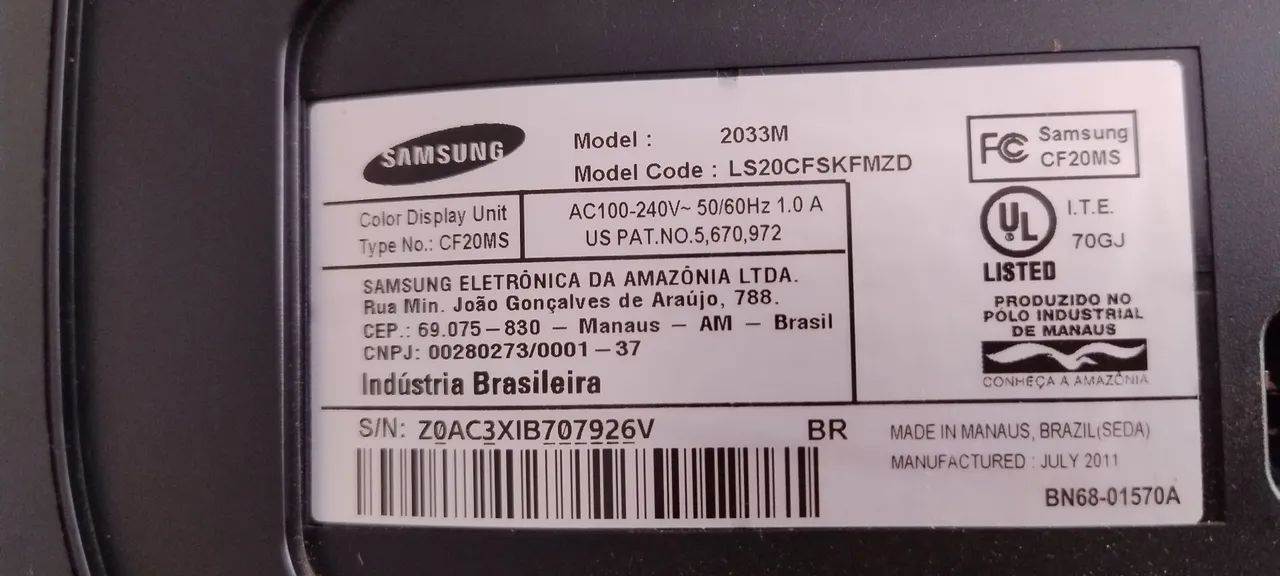 Vendo monitor e (2 pendentes luminárias)  - Foto 3