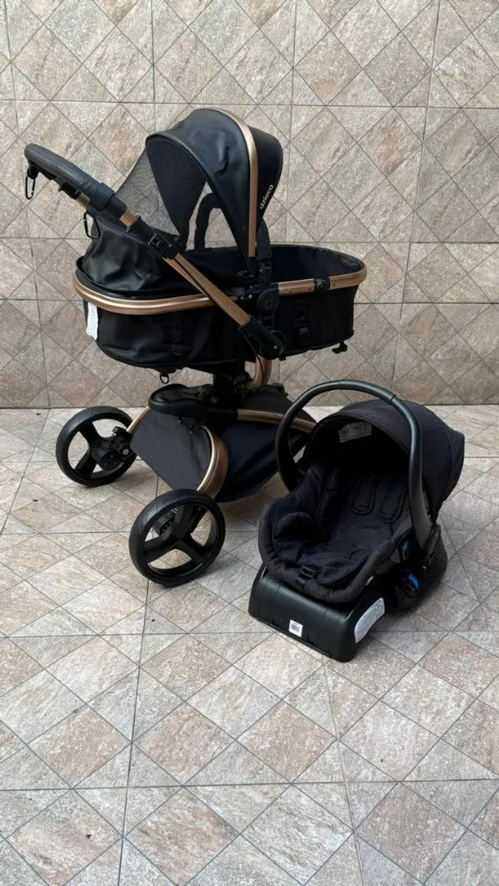 Carrinho de Bebê 3 em 1 Vulkan
