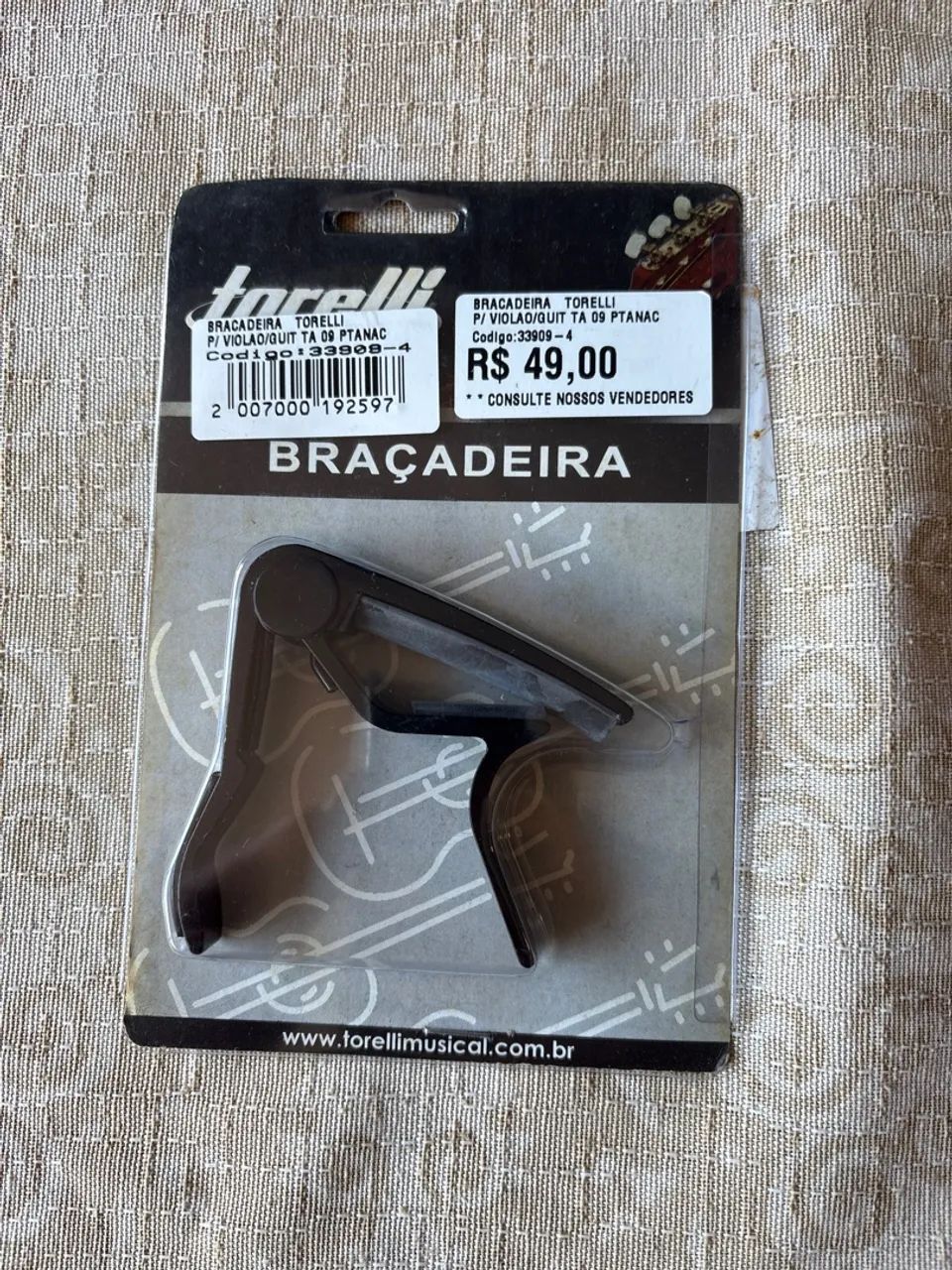 Acessórios para Guitarra: Capotraste, Cabo e Correia - Foto 2