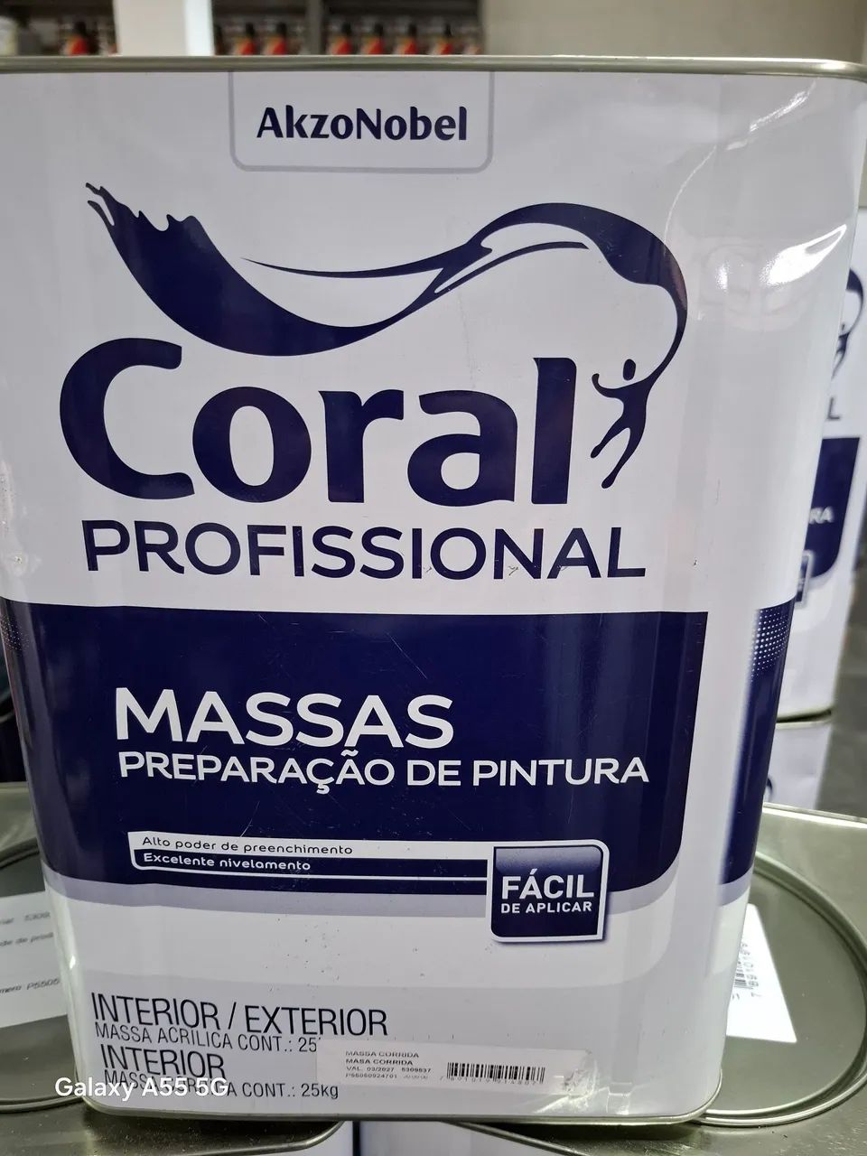 Massa Corrida Coral Profissional 25kg