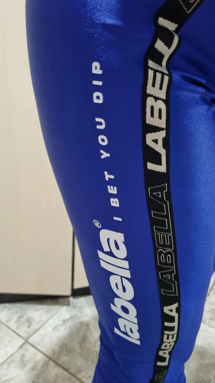 Calça legging Labellamafia Azul - Foto 3