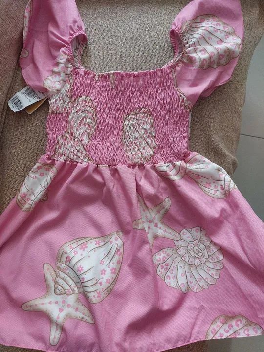 Vestido estampado infantil menina Brandili Novo na etiqueta - Foto 3