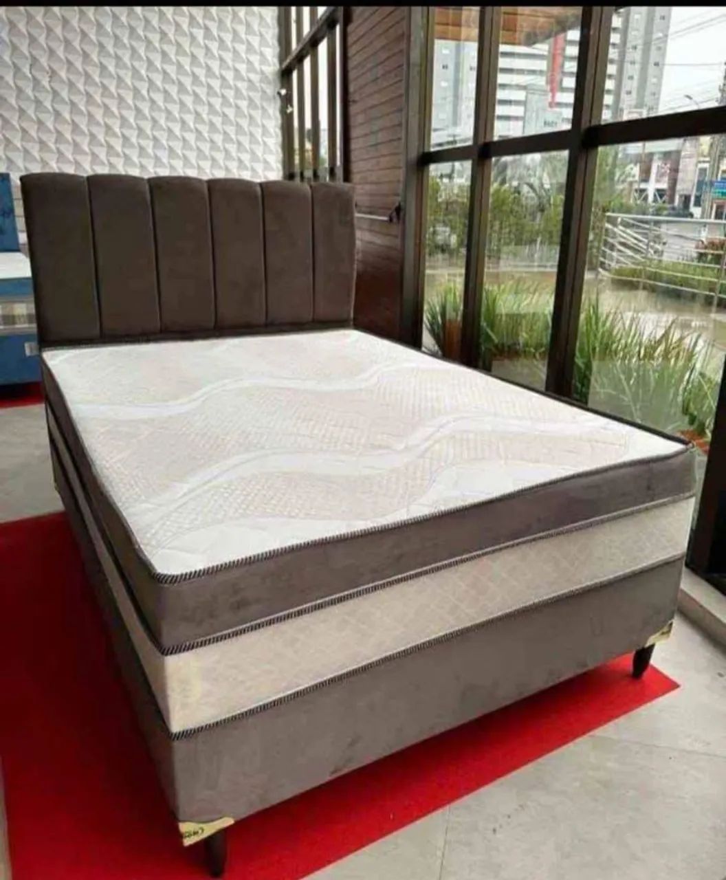 cama box casal mega promoção 10 cm