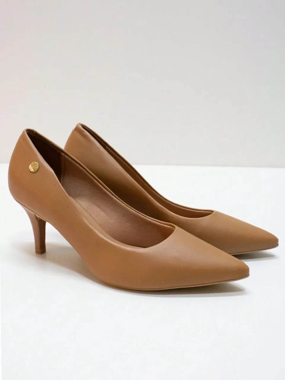 Scarpin Salto Fino Confortável - Bege