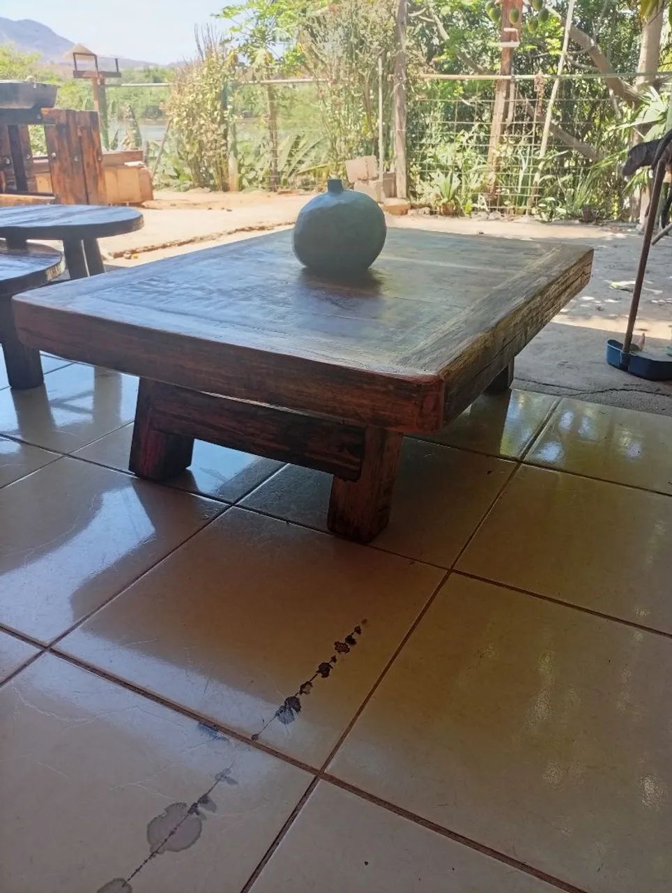 Mesa rústica de centro 64297562475522123