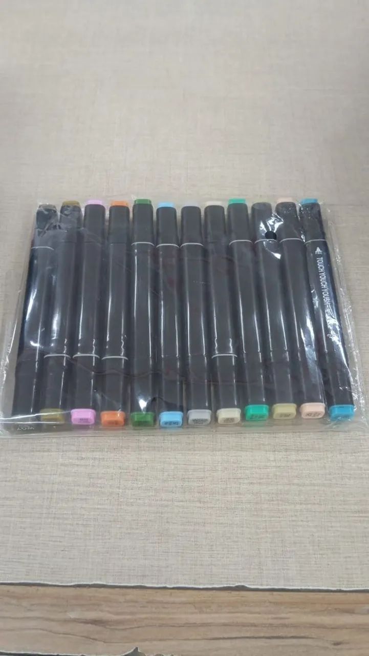Marcadores Artísticos Touch - Kit com 12 Cores