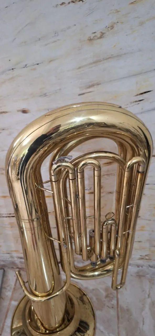 Tuba Bombardão New York- NY, Sib 3/4 - 3 Pistos. - Foto 4