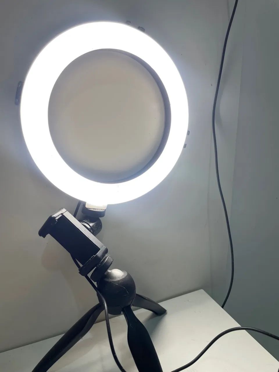 Ring Light com Tripé e Suporte para Celular - Foto 2