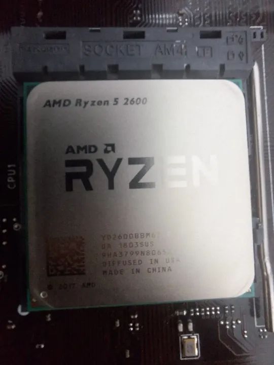 Kit Ryzen 5 2600 + 8x2gb kingston ddr4 2400mhz + A320M granade MSI - Foto 2