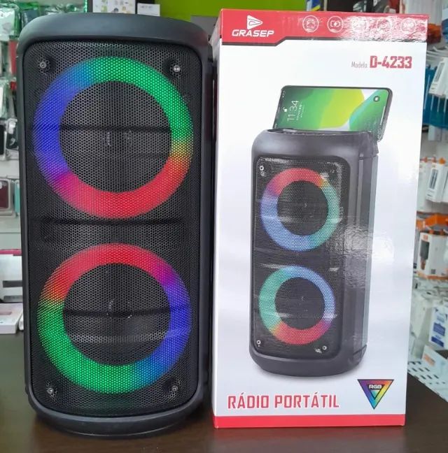 CAIXA DE SOM KARAOKE VIA BLUETOOTH