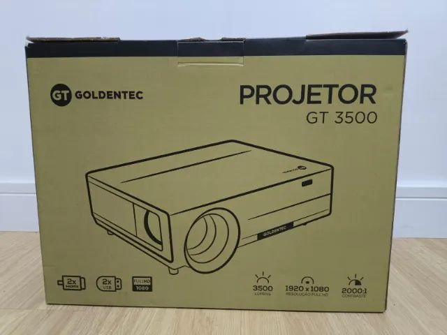 Projetor Goldentec GT3500 Full HD | na Caixa