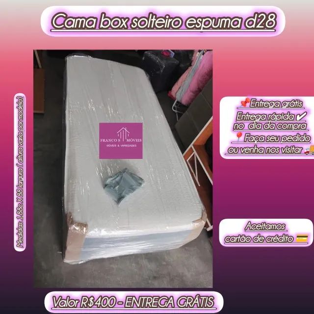 CAMAS BOX SOLTEIRO A PRONTA ENTREGA COM ENTREGA GRÁTIS! - Foto 3