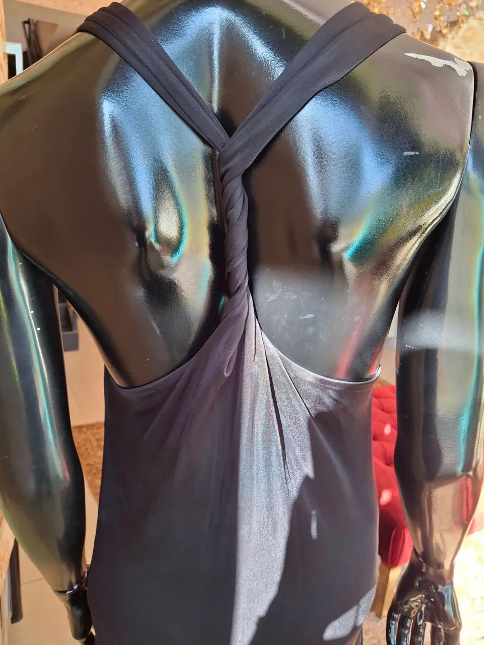 REISS Londres Vestido Preto Elegante e Sofisticado - Foto 4