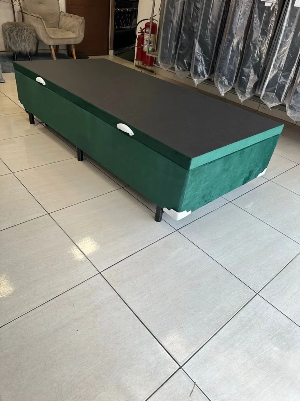Cama Box Baú Verde Musgo e outras cores disponíveis  - Foto 2