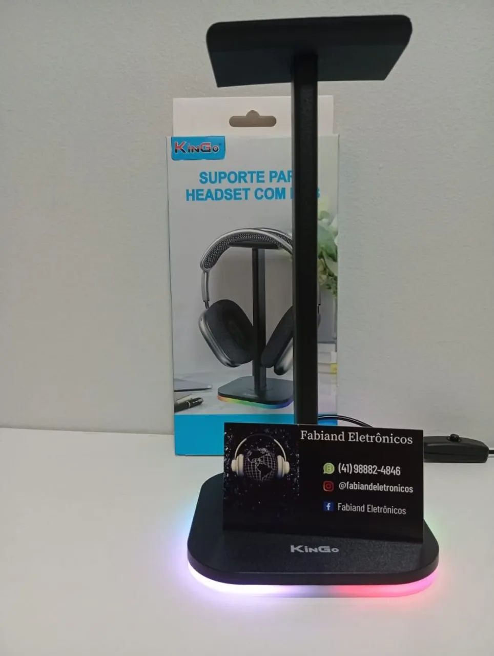 SUPORTE PARA HEADSET COM RGB