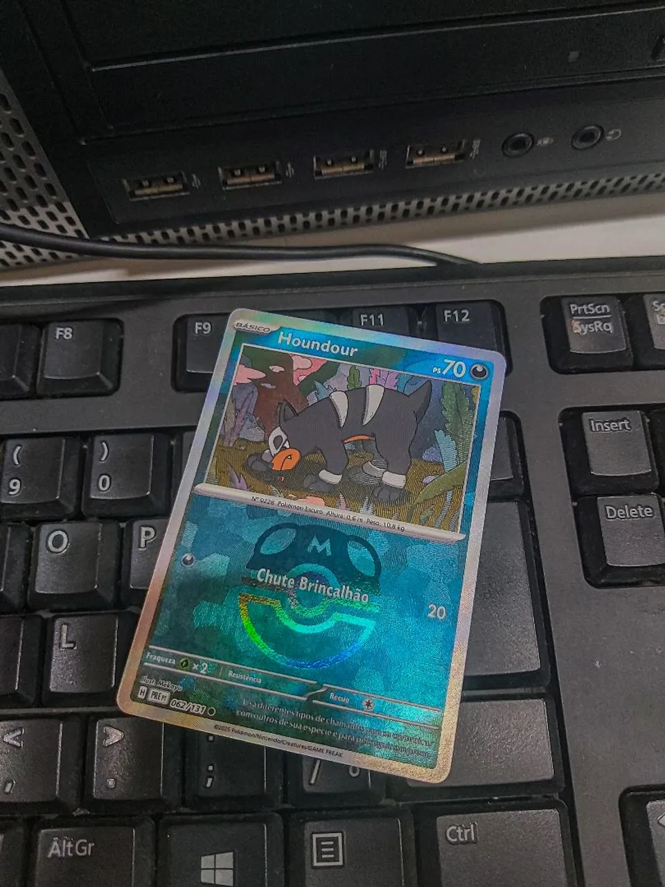 Carta Pokémon Houndour masterball - 062/131