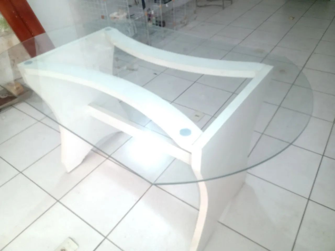 Mesa de vidro para loja/comércio 1,50x90cm