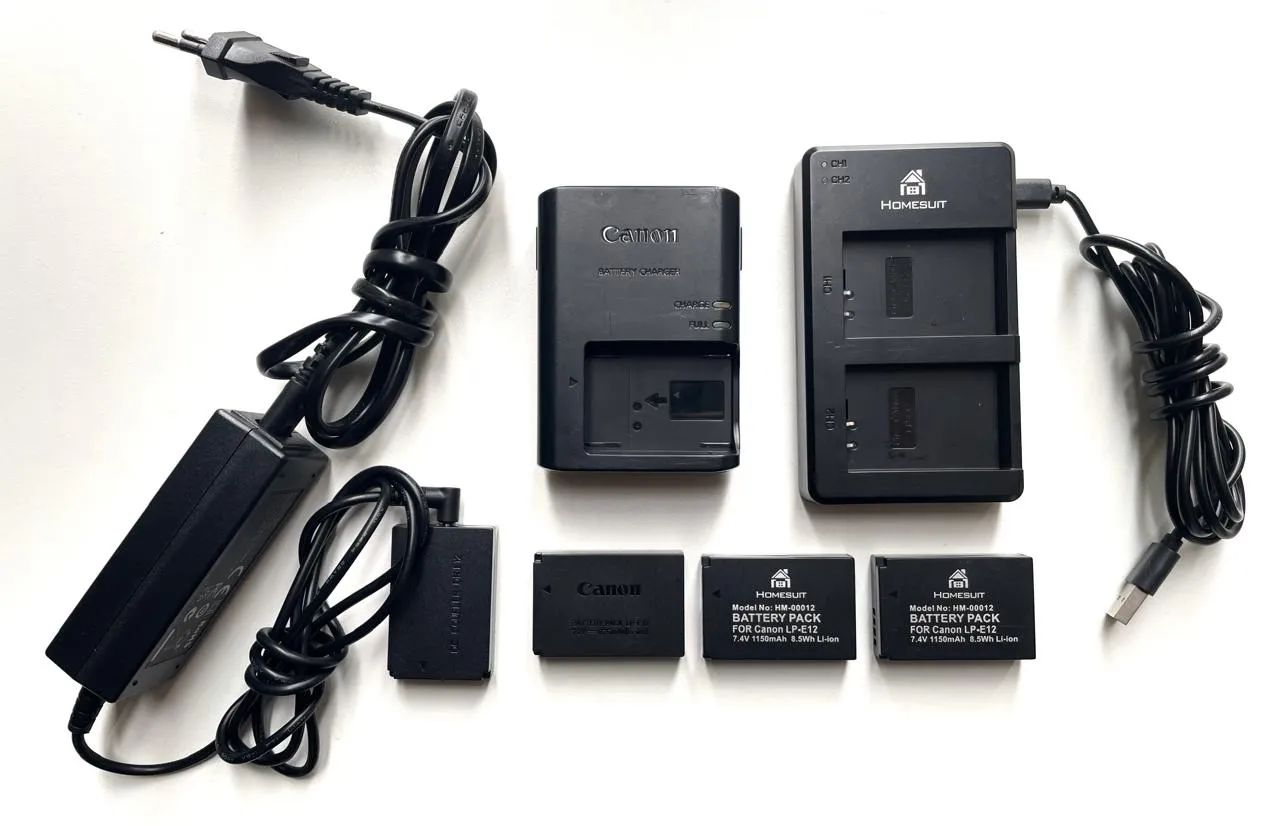 Carregador e Bateria Canon LP-E12 - Original e Homesuit - Foto 2