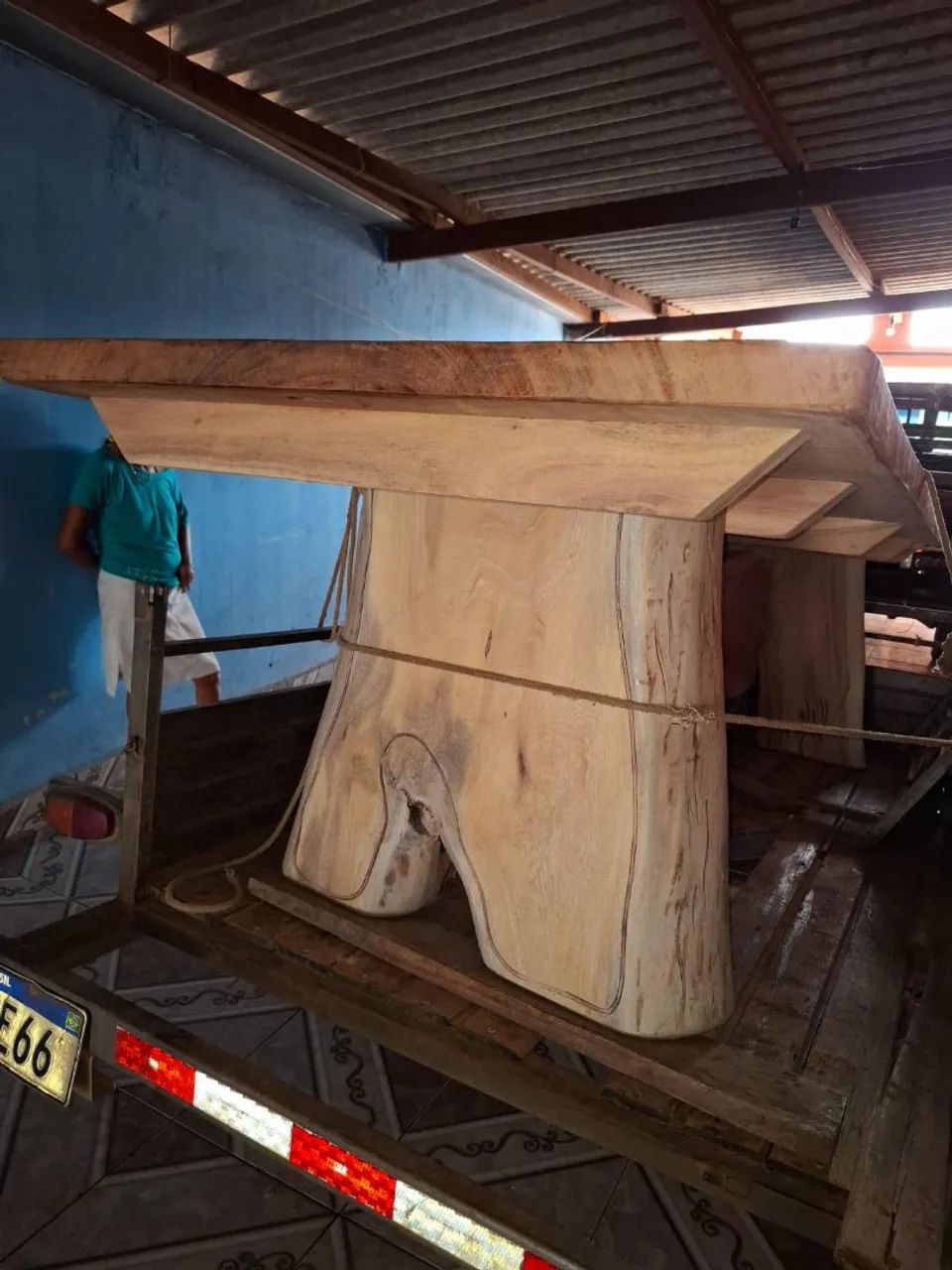 Mesa de 3 metros 3.000 Angelim pedra  - Foto 5