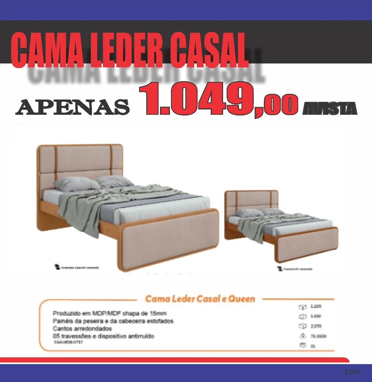 Cama casal 
